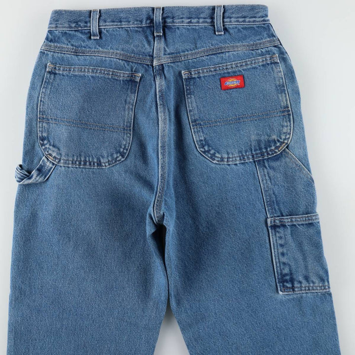Dickies denim painter pants for men, equivalent to W32 cotton blue type Vintage Second Hand