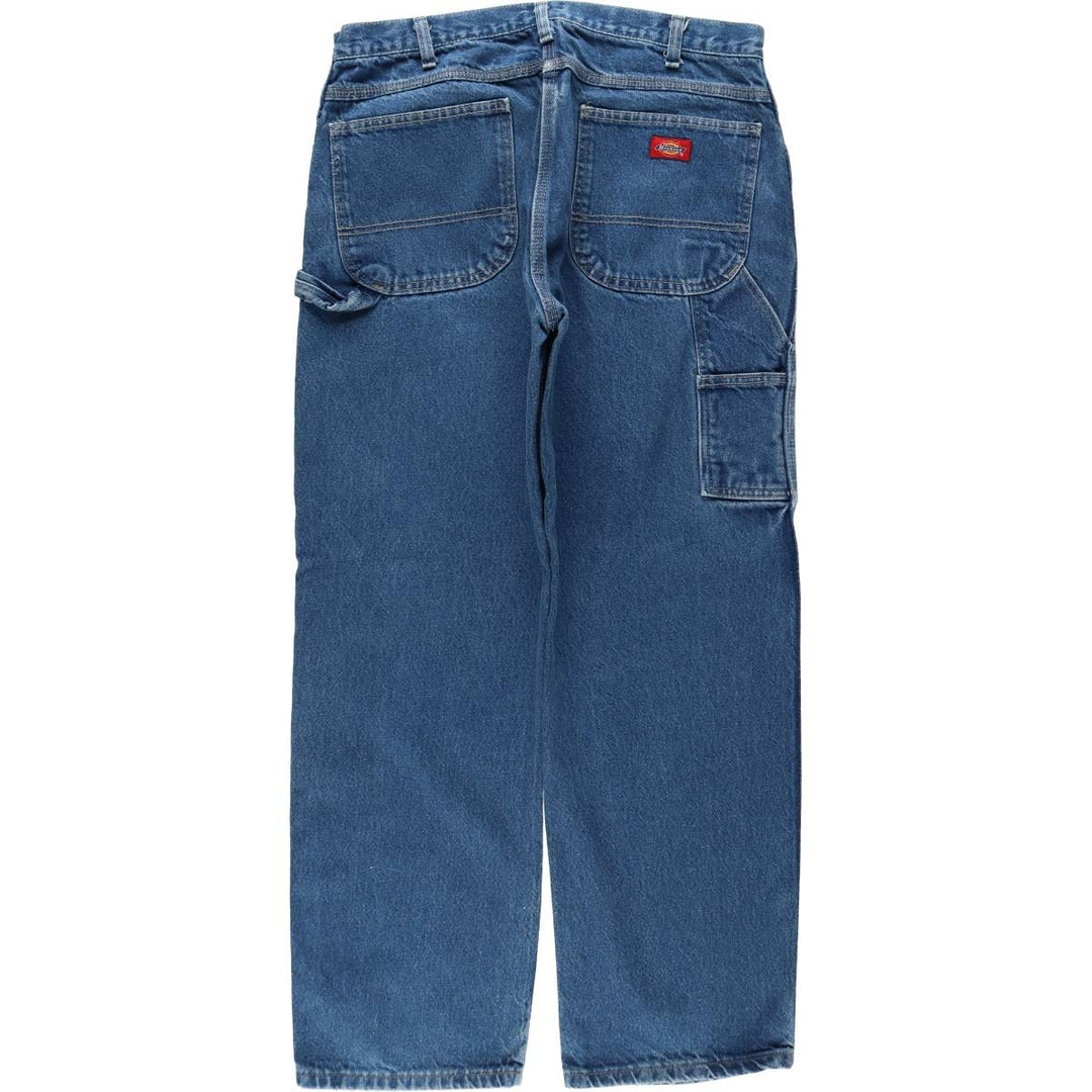 Dickies denim painter pants for men, equivalent to W35 cotton blue type Vintage Second Hand