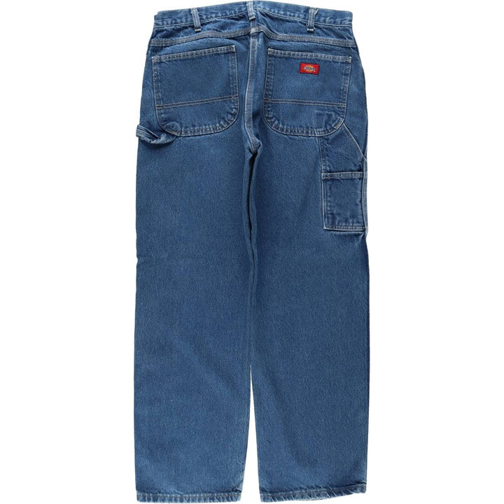 Dickies denim painter pants for men, equivalent to W35 cotton blue type Vintage Second Hand