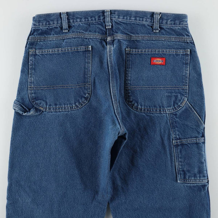 Dickies denim painter pants for men, equivalent to W35 cotton blue type Vintage Second Hand