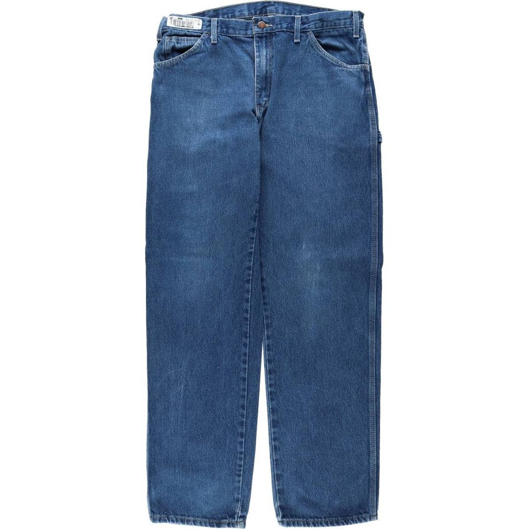 Dickies denim painter pants for men, equivalent to w36 cotton blue type Vintage Second Hand
