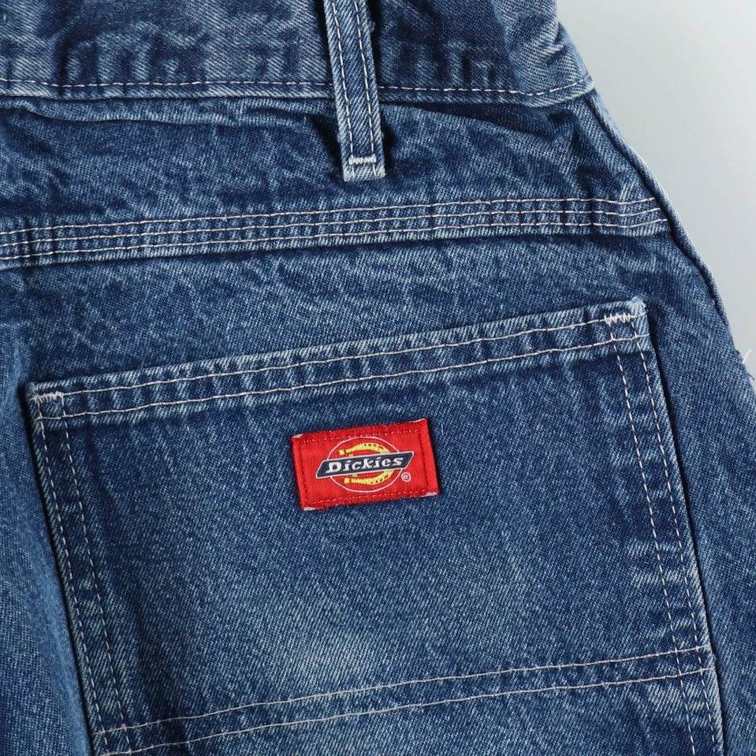 Dickies denim painter pants for men, equivalent to W32 cotton blue type Vintage Second Hand