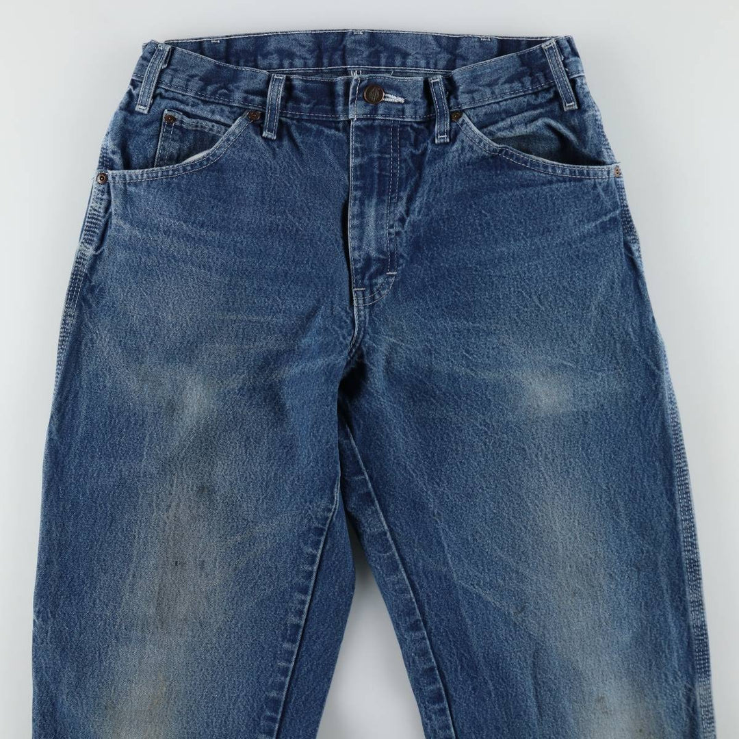 Dickies denim painter pants for men, equivalent to W32 cotton blue type Vintage Second Hand
