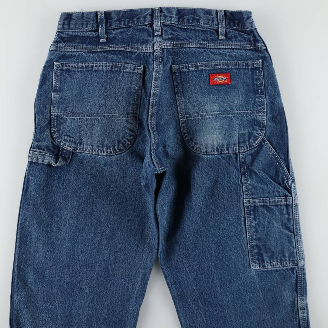 Dickies denim painter pants for men, equivalent to W32 cotton blue type Vintage Second Hand