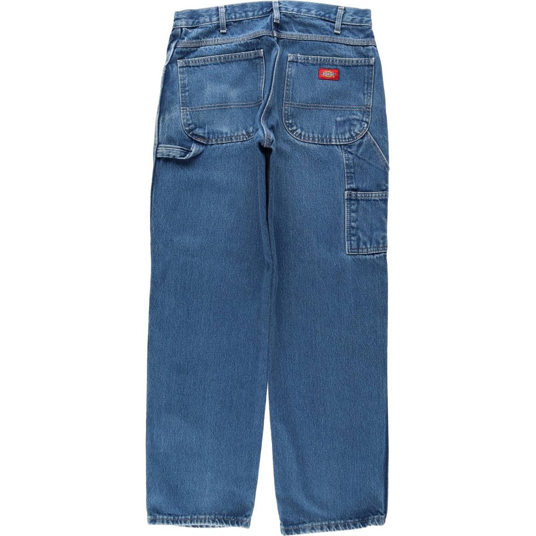 Dickies denim painter pants for men, equivalent to W32 cotton blue type Vintage Second Hand