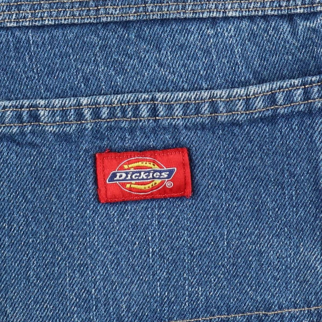 Dickies denim painter pants for men, equivalent to W32 cotton blue type Vintage Second Hand