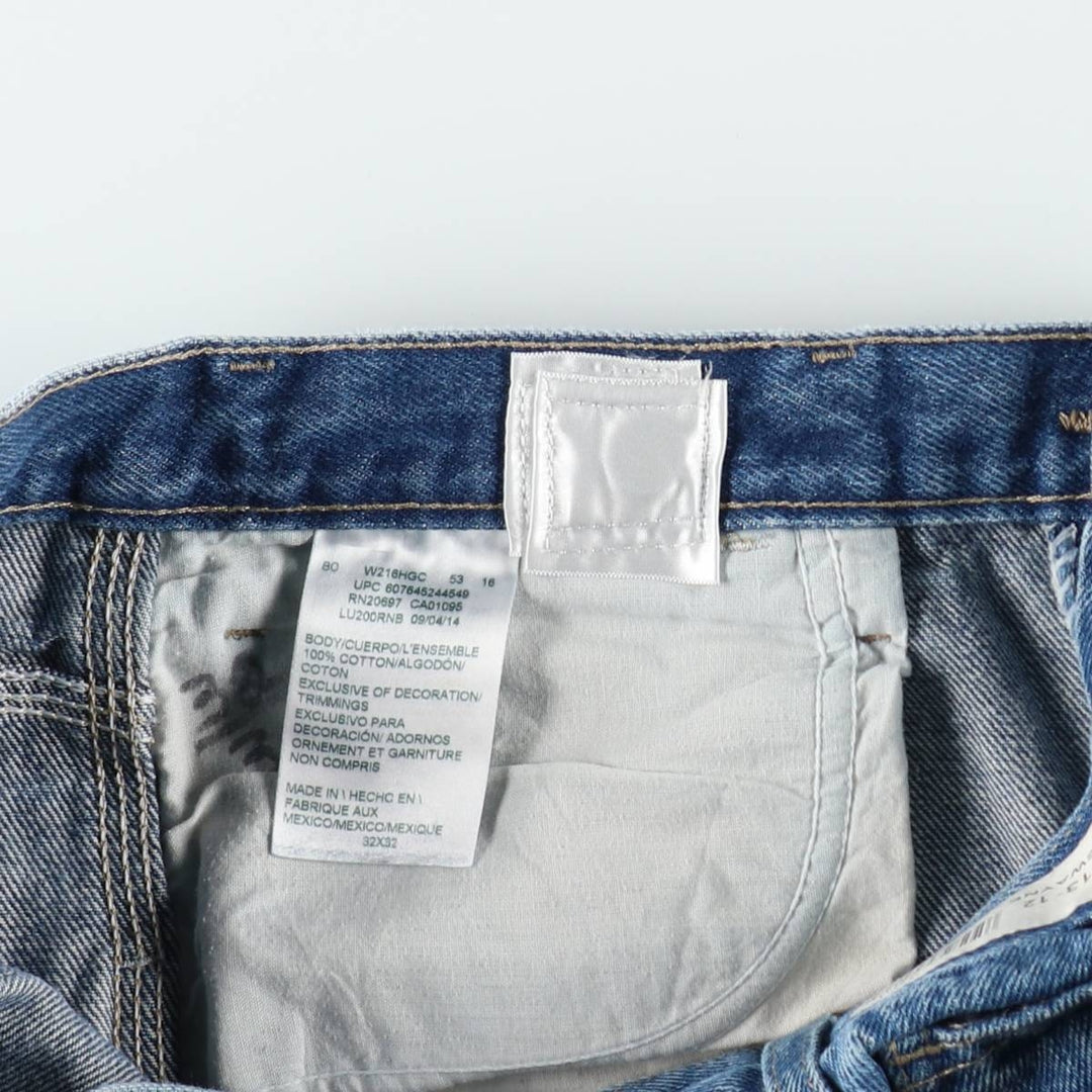 Dickies denim painter pants for men, equivalent to W32 cotton blue type Vintage Second Hand