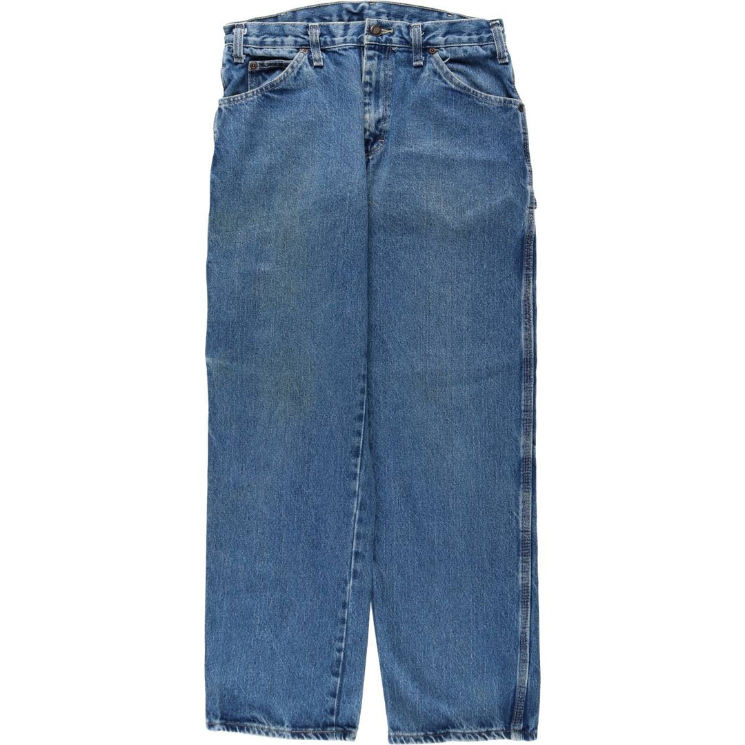 Dickies denim painter pants for men, equivalent to W30 cotton blue type Vintage Second Hand