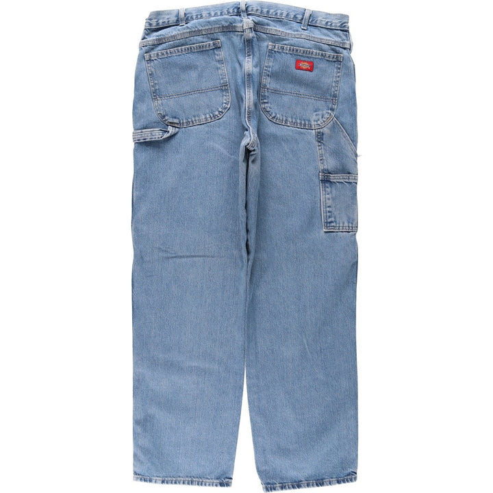 Dickies denim painter pants for men, equivalent to W37 cotton Blue type light blue Vintage Second Hand