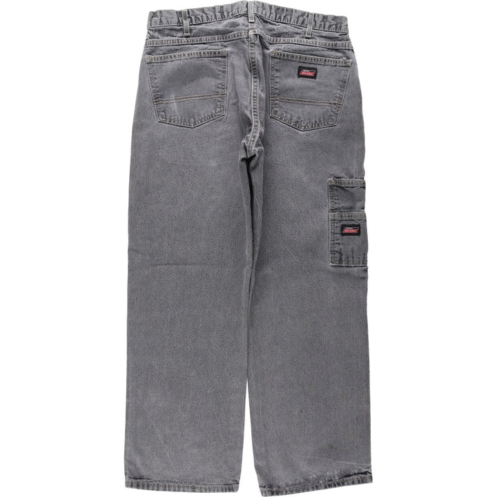 Dickies denim painter pants for men, equivalent to W35 cotton black type Vintage Second Hand