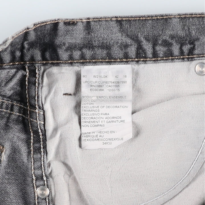 Dickies denim painter pants for men, equivalent to W35 cotton black type Vintage Second Hand