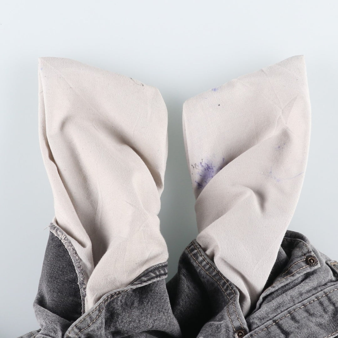 Dickies denim painter pants for men, equivalent to W35 cotton black type Vintage Second Hand