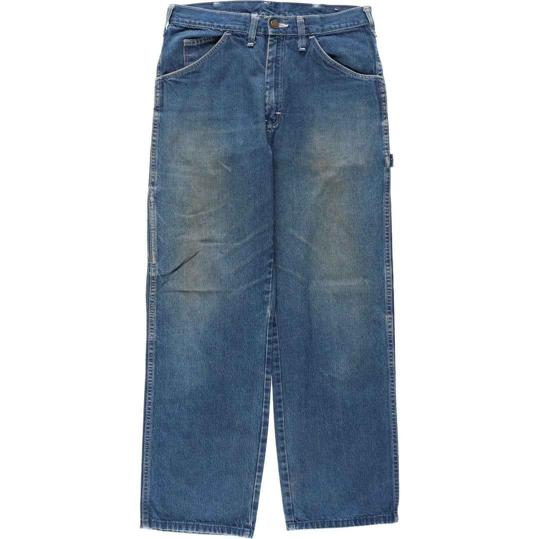 Dickies denim painter pants for men, equivalent to W31 unclear blue type Vintage Second Hand