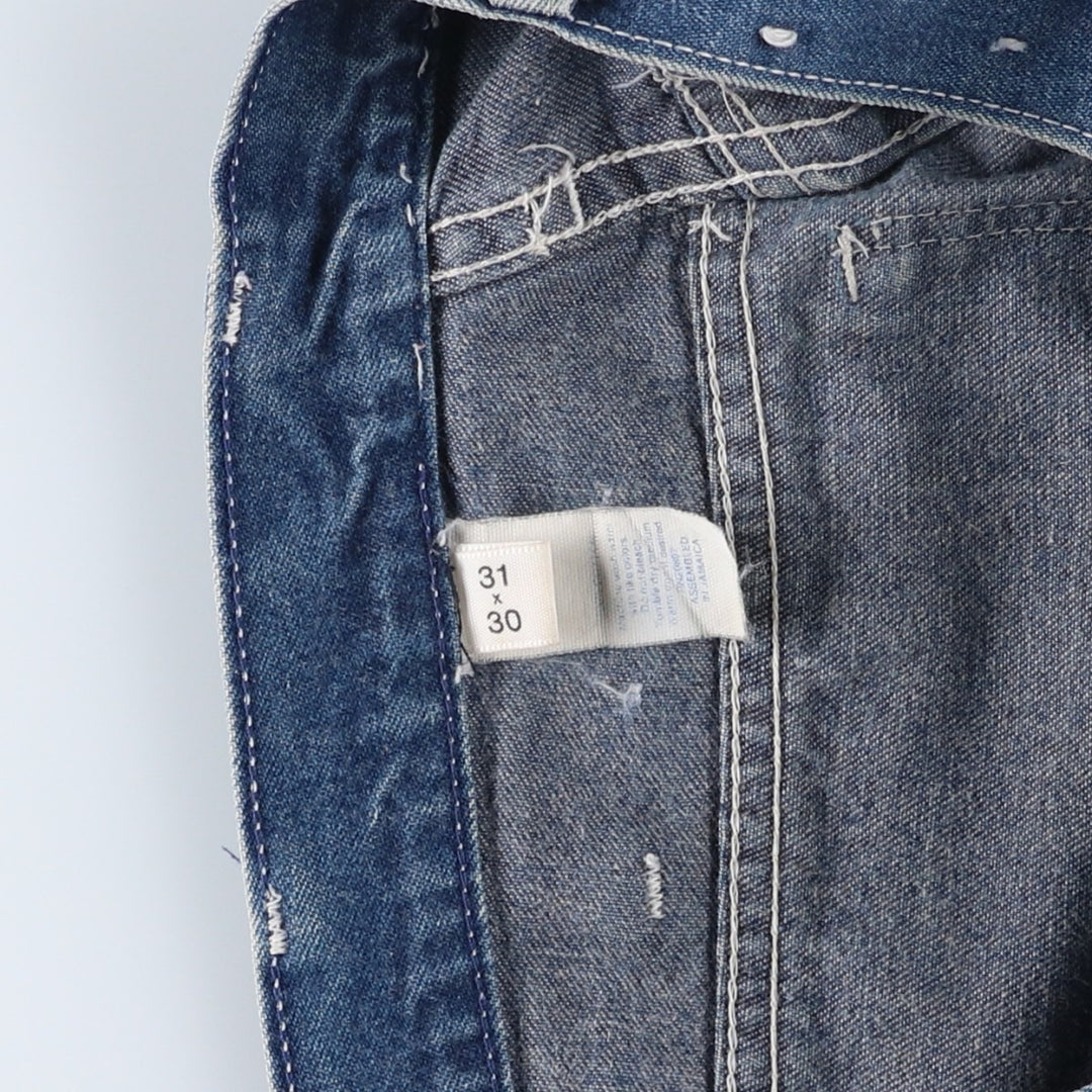 Dickies denim painter pants for men, equivalent to W31 unclear blue type Vintage Second Hand