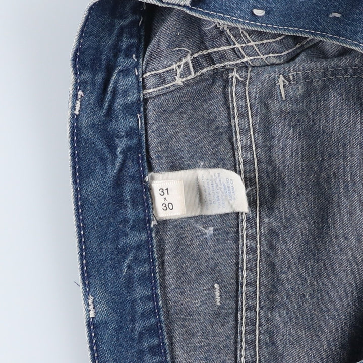 Dickies denim painter pants for men, equivalent to W31 unclear blue type Vintage Second Hand
