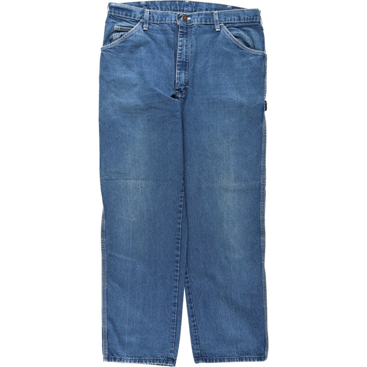 70s-80'S Dickies denim painter pants, men's size W36 (approx.), vintage. cotton blue type Vintage Second Hand
