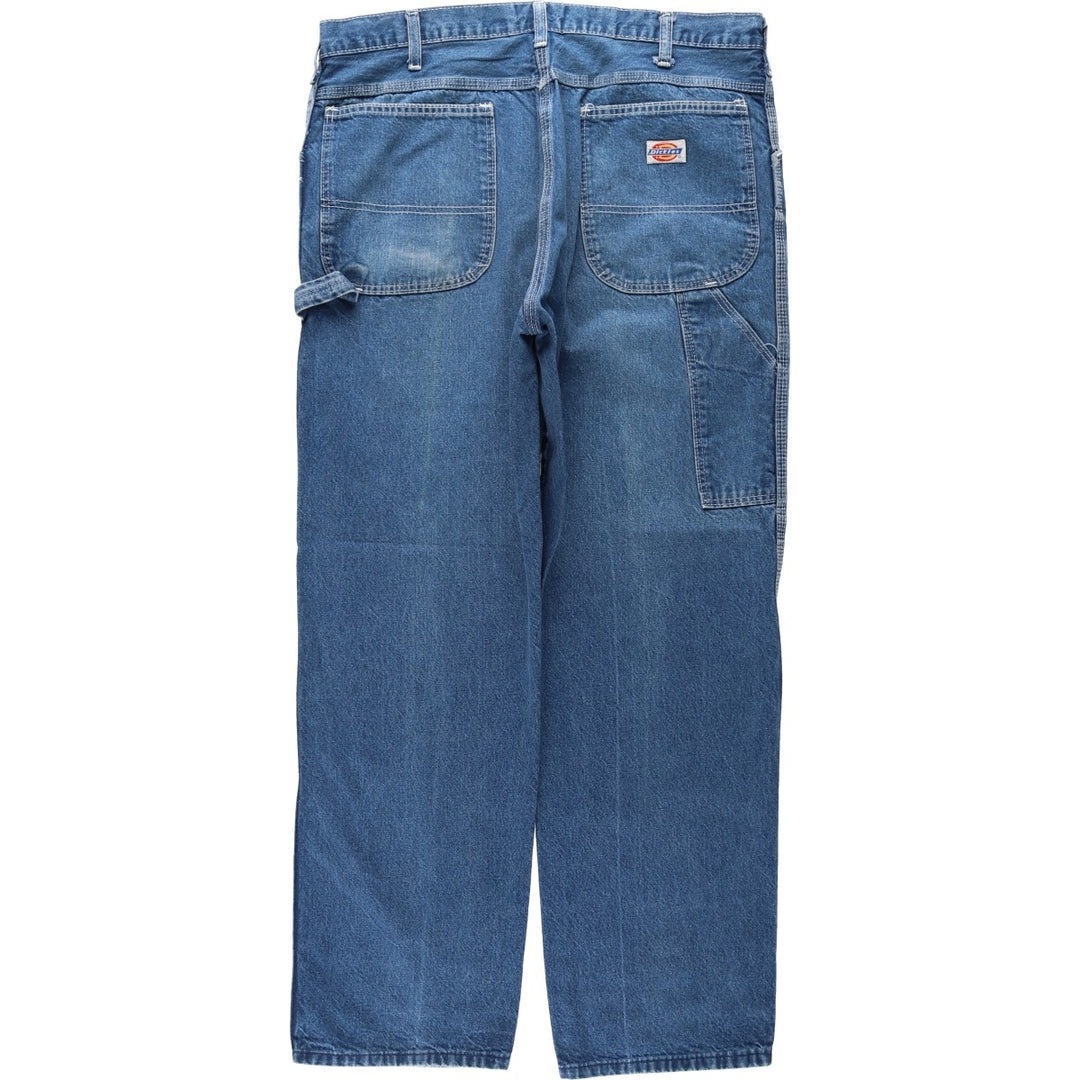 70s-80'S Dickies denim painter pants, men's size W36 (approx.), vintage. cotton blue type Vintage Second Hand