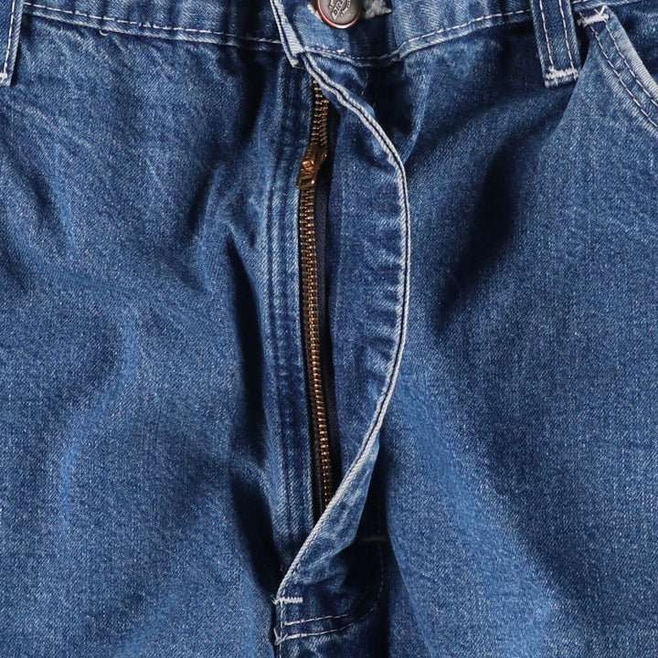 70s-80'S Dickies denim painter pants, men's size W36 (approx.), vintage. cotton blue type Vintage Second Hand