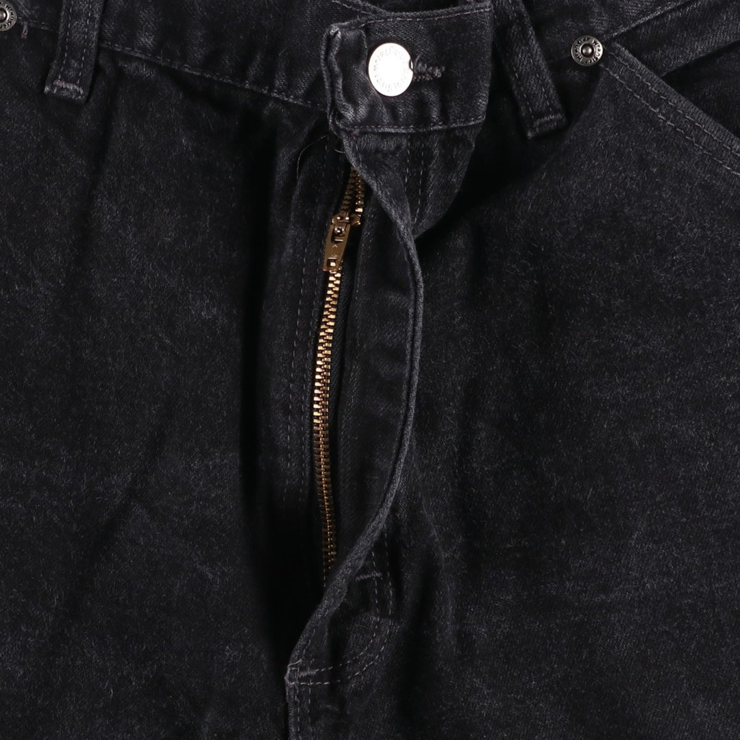 Wrangler HERO denim painter pants, made in USA, men's size W33 (approx.), vintage. cotton black type Vintage Second Hand
