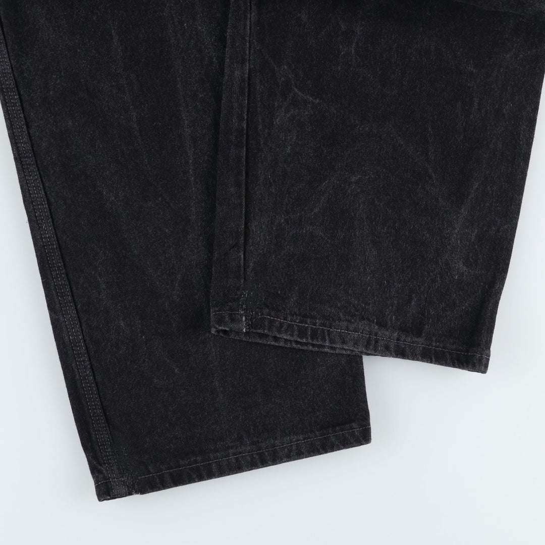 Wrangler HERO denim painter pants, made in USA, men's size W33 (approx.), vintage. cotton black type Vintage Second Hand