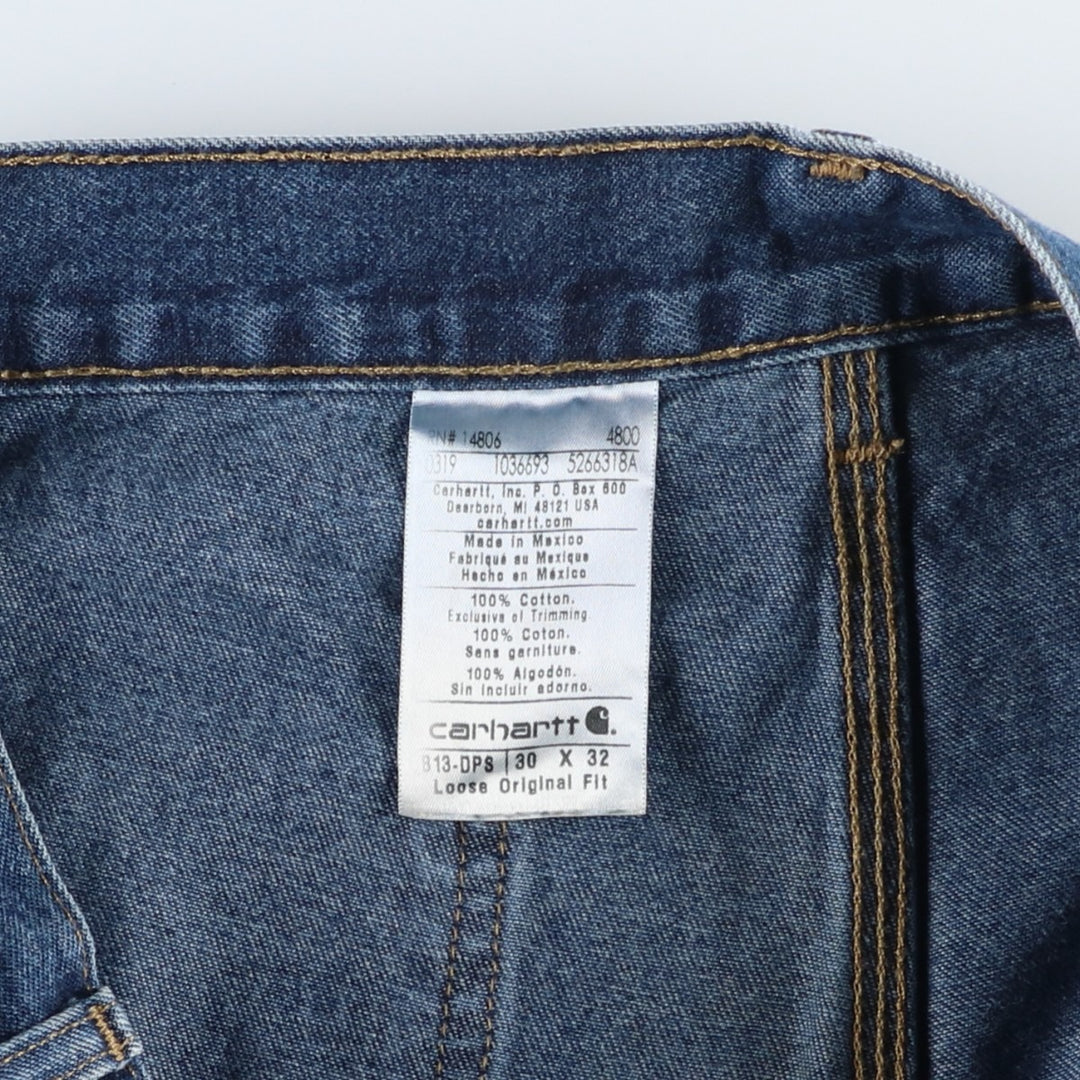 Carhartt Loose Original Fit Denim Painter Pants, Men's, Size W31 cotton blue type Vintage Second Hand
