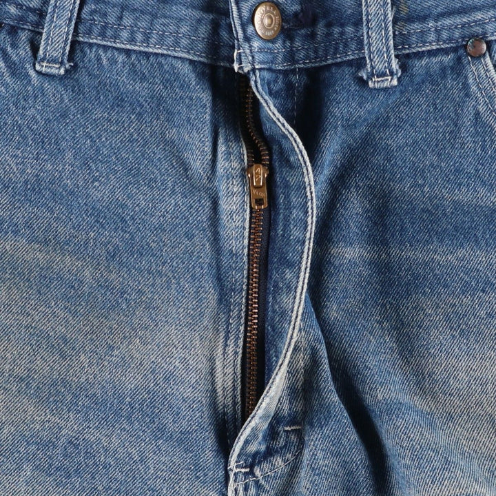 70s-80'S Key denim painter pants, men's size W35 (approx.), vintage. unclear blue type Vintage Second Hand