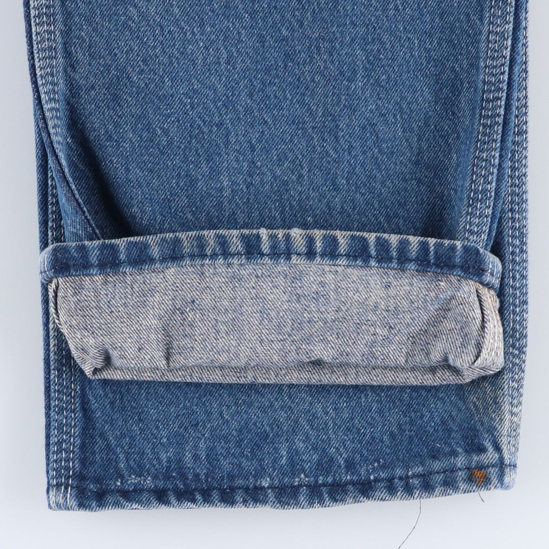70s-80'S Key denim painter pants, men's size W35 (approx.), vintage. unclear blue type Vintage Second Hand