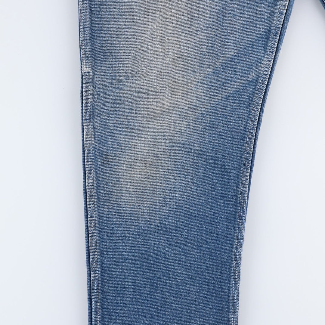 70s-80'S Key denim painter pants, men's size W35 (approx.), vintage. unclear blue type Vintage Second Hand