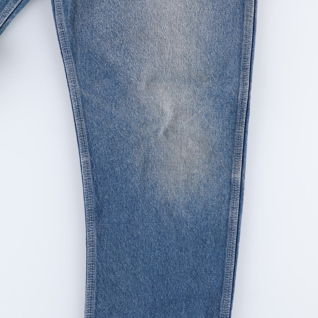 70s-80'S Key denim painter pants, men's size W35 (approx.), vintage. unclear blue type Vintage Second Hand