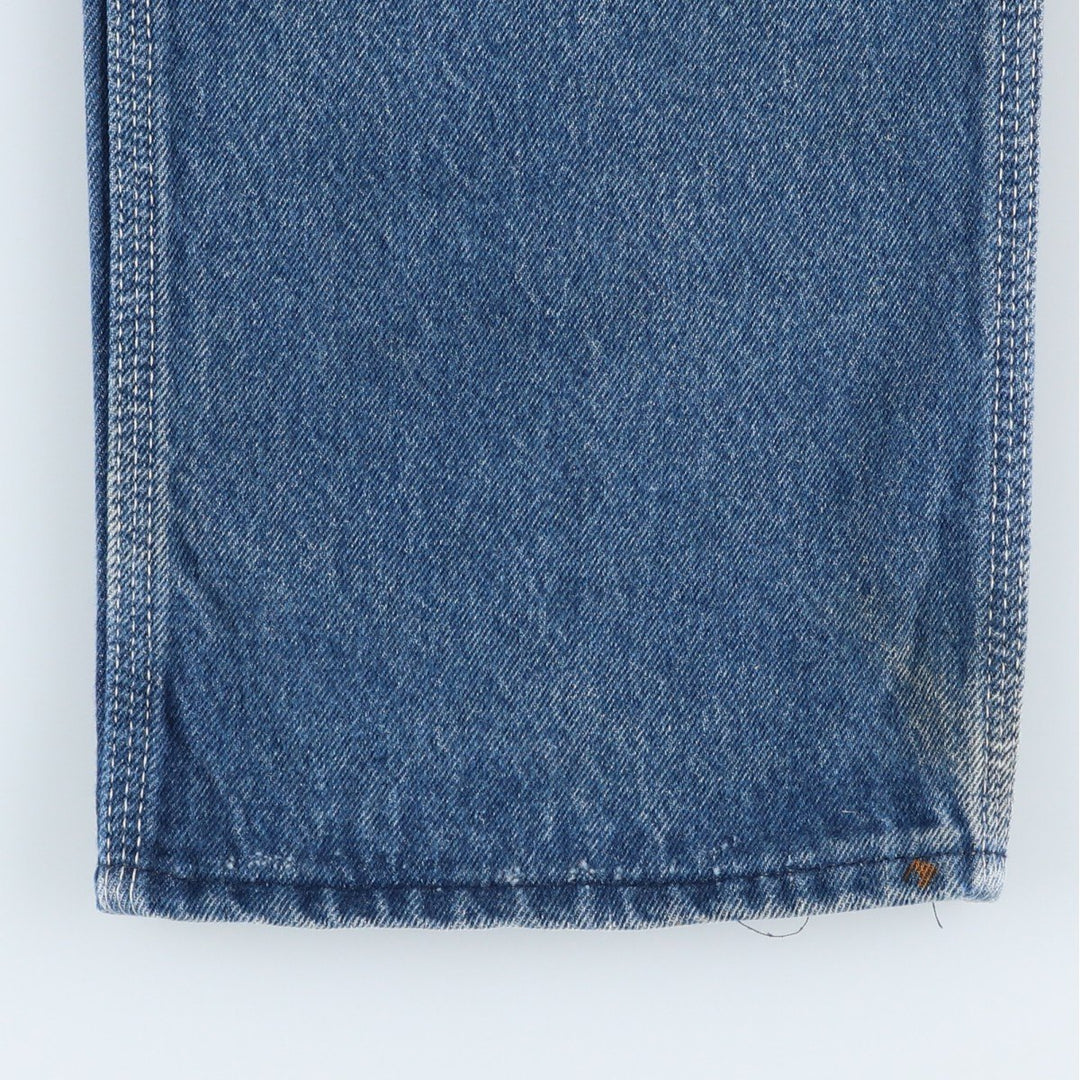 70s-80'S Key denim painter pants, men's size W35 (approx.), vintage. unclear blue type Vintage Second Hand
