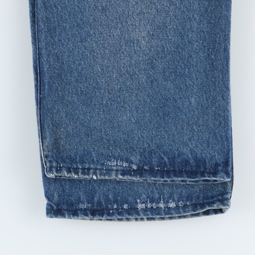 70s-80'S Key denim painter pants, men's size W35 (approx.), vintage. unclear blue type Vintage Second Hand
