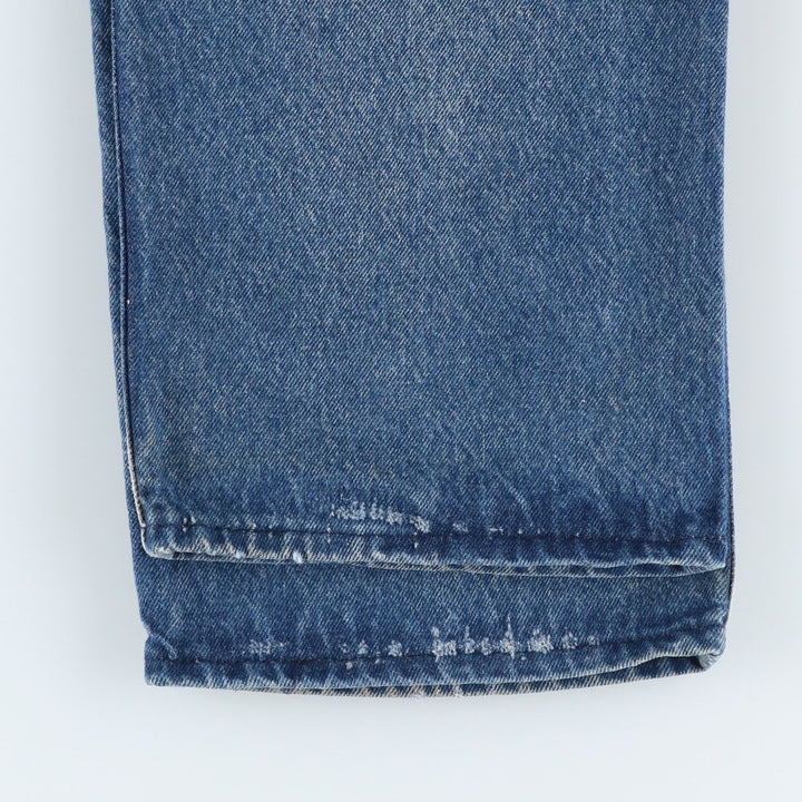 70s-80'S Key denim painter pants, men's size W35 (approx.), vintage. unclear blue type Vintage Second Hand