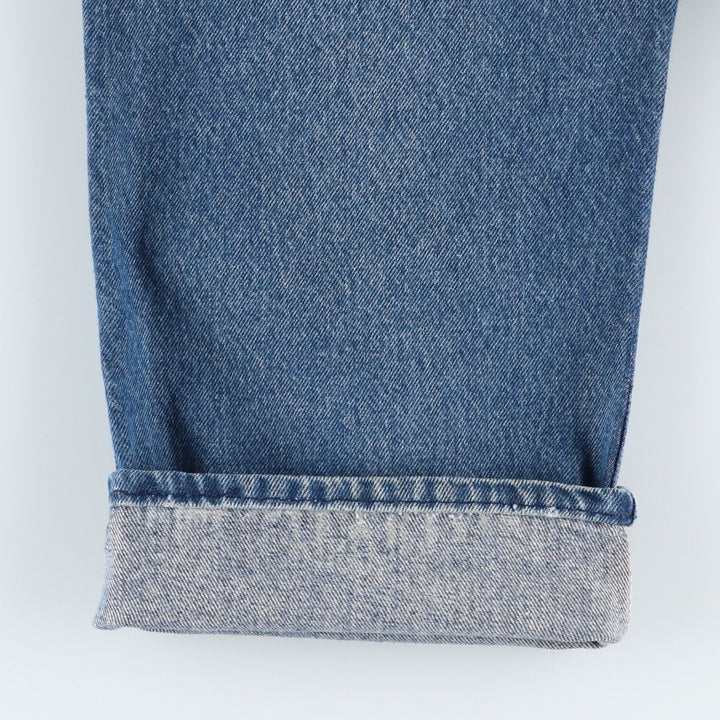 70s-80'S Key denim painter pants, men's size W35 (approx.), vintage. unclear blue type Vintage Second Hand