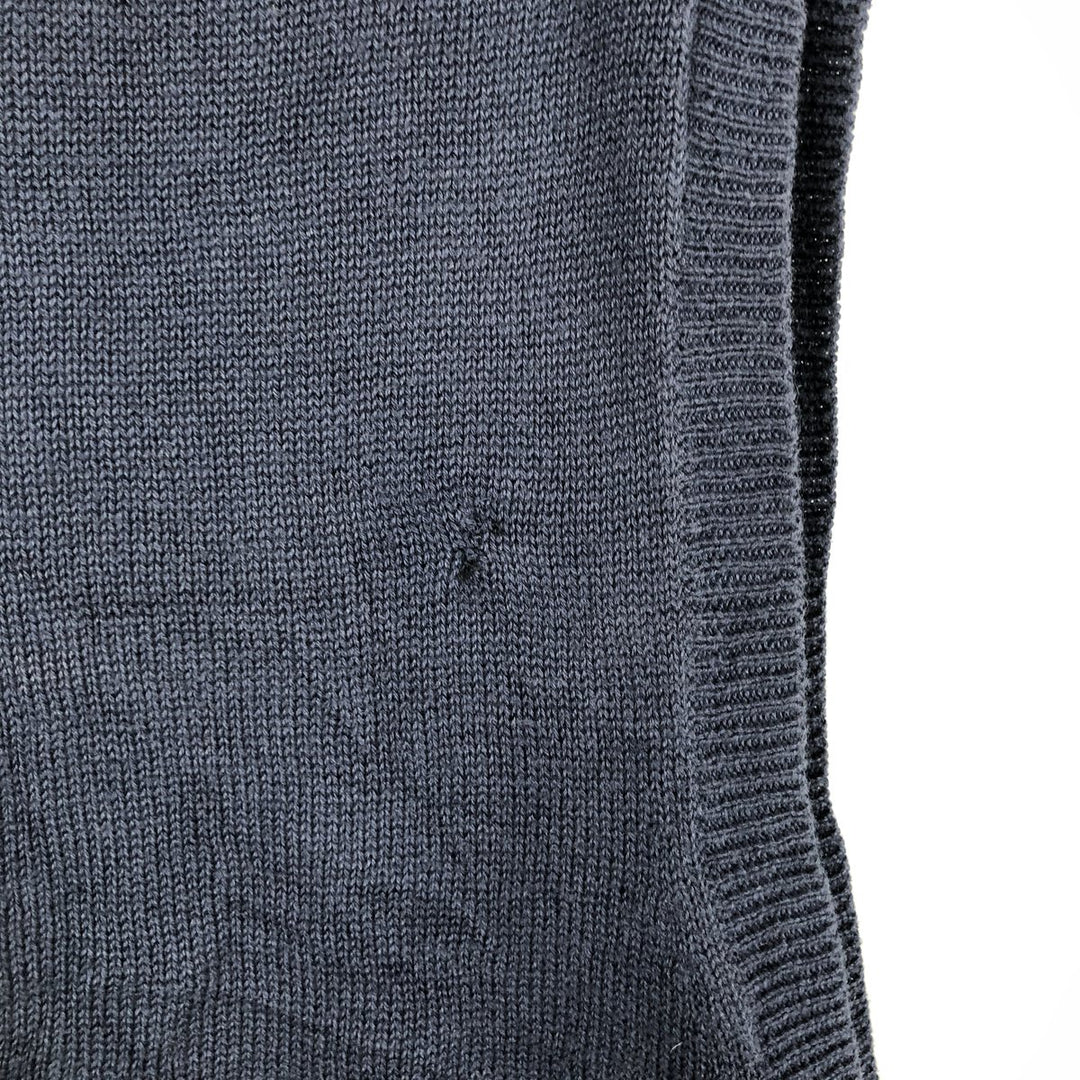 90'S GAP Vintage V-neck Cotton Knit Vest, Men's XL cotton navy blue type Vintage Second Hand