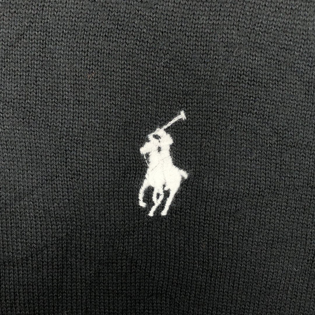 Ralph Lauren POLO GOLF V-neck cotton knit vest, men's size XXL equivalent. cotton black type Vintage Second Hand