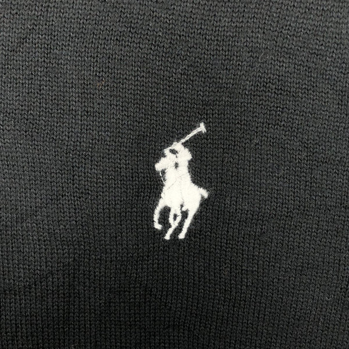 Ralph Lauren POLO GOLF V-neck cotton knit vest, men's size XXL equivalent. cotton black type Vintage Second Hand
