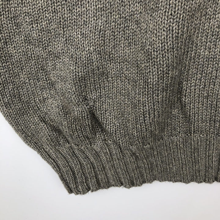Ralph Lauren POLO by Ralph Lauren V-neck cotton knit vest, men's size XL cotton gray type Vintage Second Hand