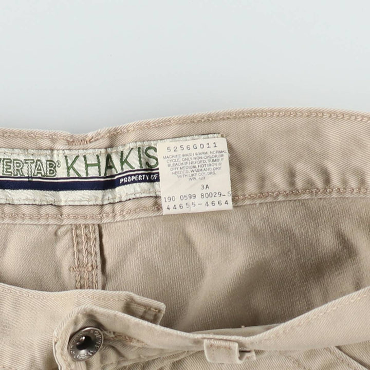 1990'S Levi's Silver Tab Khakis Chino Pants, W29 L32 (Men's equivalent to W29), Vintage. cotton Beige type Vintage Second Hand