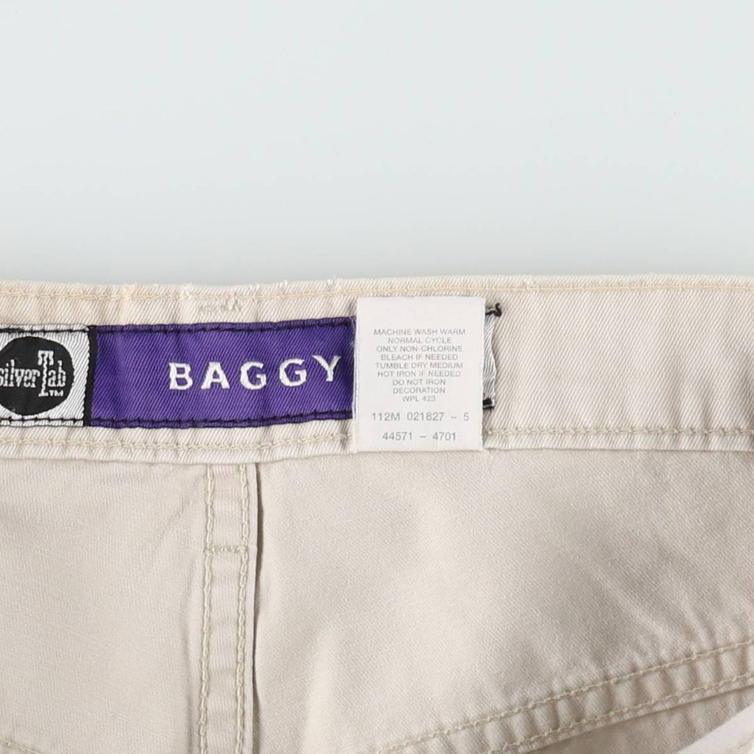 Levi's SILVER TAB BAGGY Chino Pants, Men's W32 (approx.) cotton Beige type Vintage Second Hand