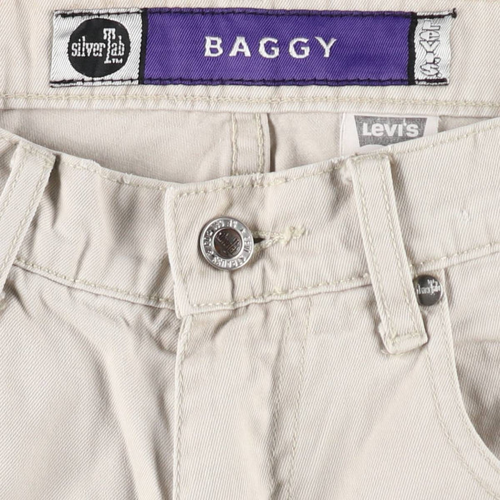 Levi's SILVER TAB BAGGY Chino Pants, Men's W32 (approx.) cotton Beige type Vintage Second Hand