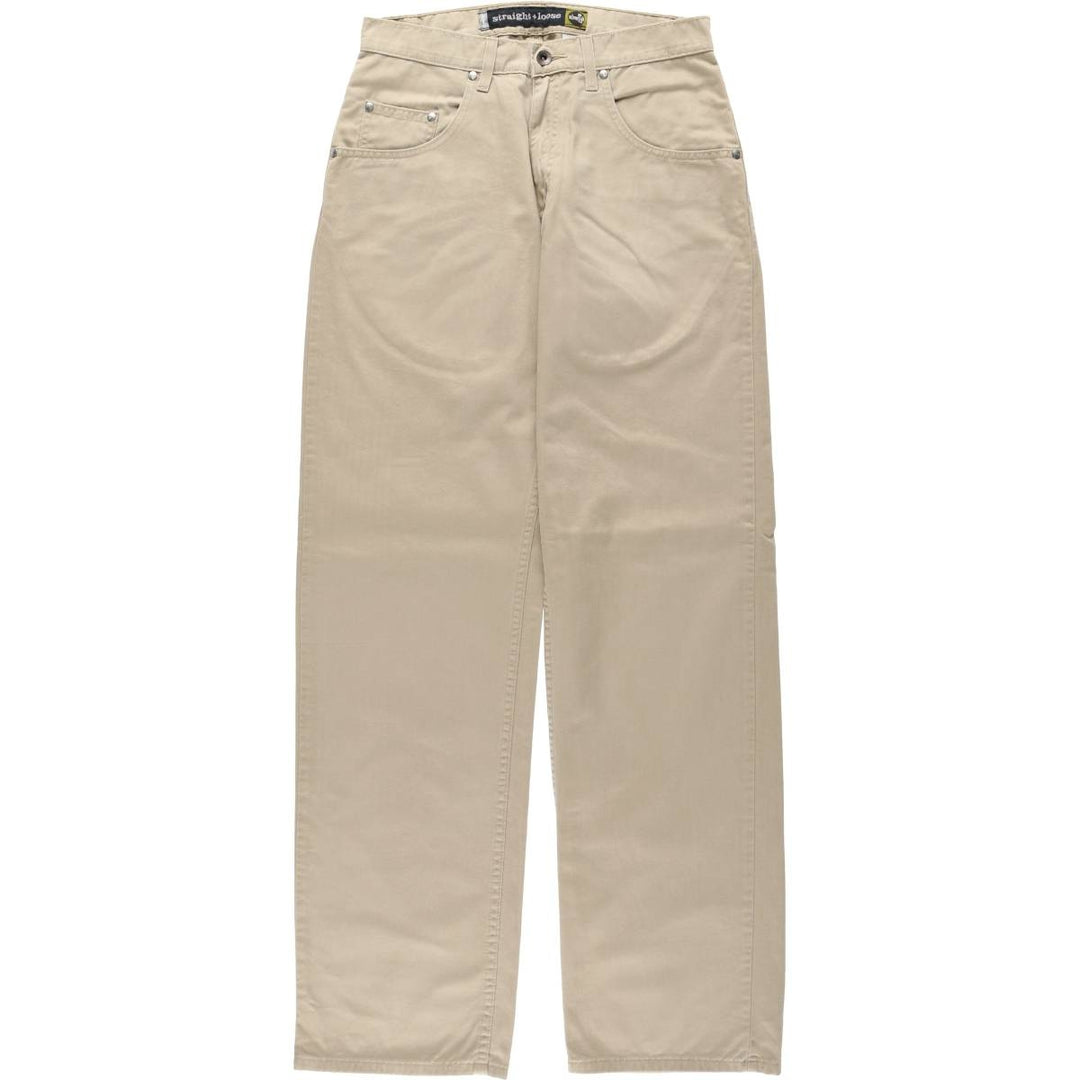 1990'S Levi's SILVER TAB Straight Loose Chino Pants, Men's W30 (approx.), Vintage cotton Beige type Vintage Second Hand