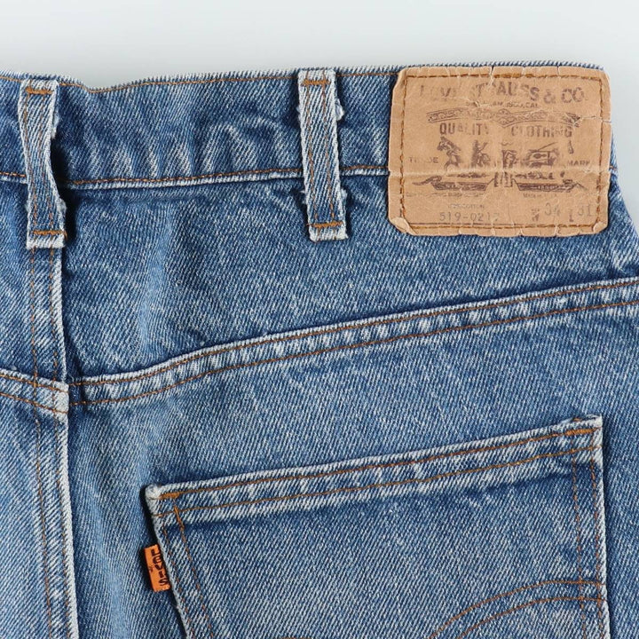 1990'S Levi's 519-0217 Orange Tab Denim Painter Pants, Made in USA, Men's W32 (approx.), Vintage cotton blue type Vintage Second Hand