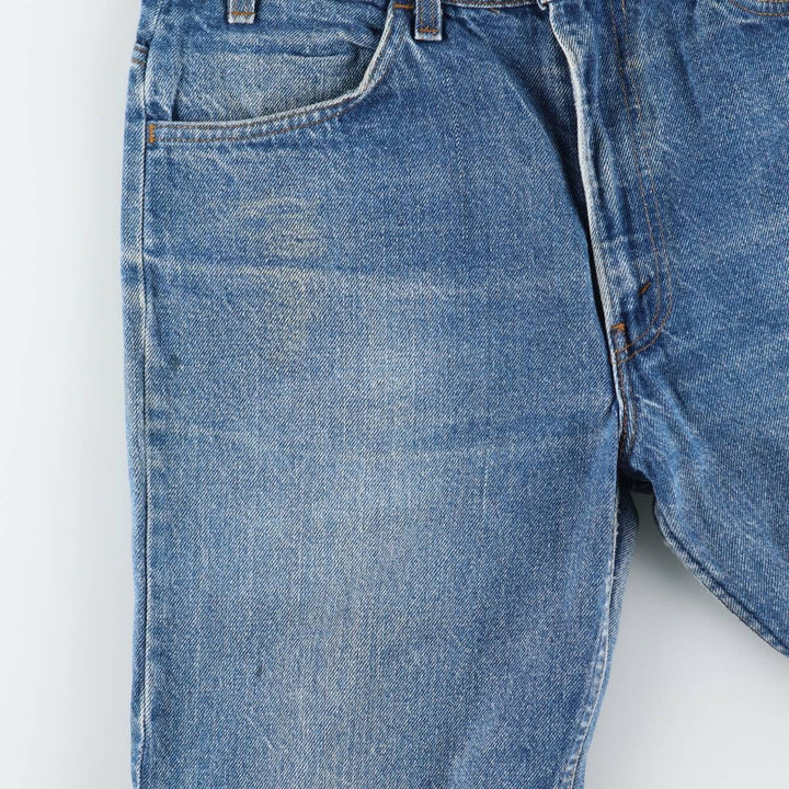 1990'S Levi's 519-0217 Orange Tab Denim Painter Pants, Made in USA, Men's W32 (approx.), Vintage cotton blue type Vintage Second Hand