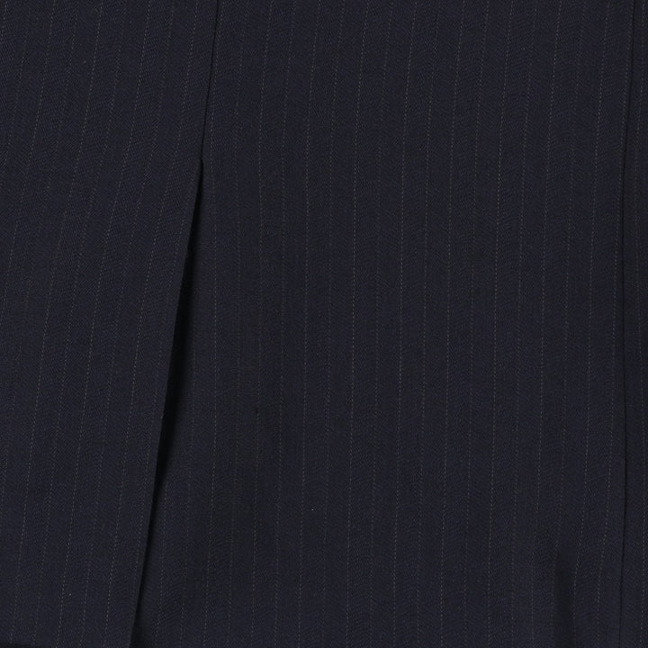 Pierre Cardin striped wool tailored jacket, made in Canada, men's size L equivalent. wool navy blue type Vintage Second Hand