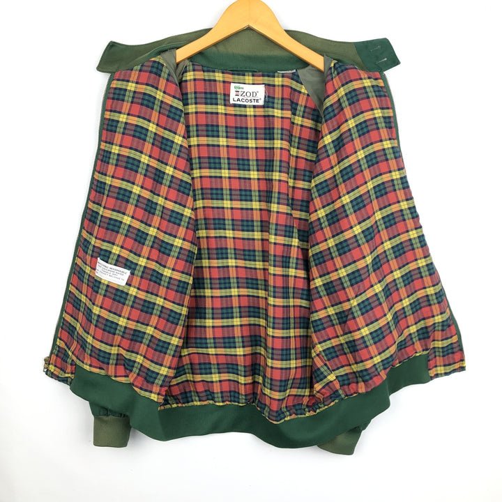 1970'S Lacoste IZOD Harrington Jacket Swing Top, Men's Size XL (approx.), Vintage unclear Green type dark green Vintage Second Hand