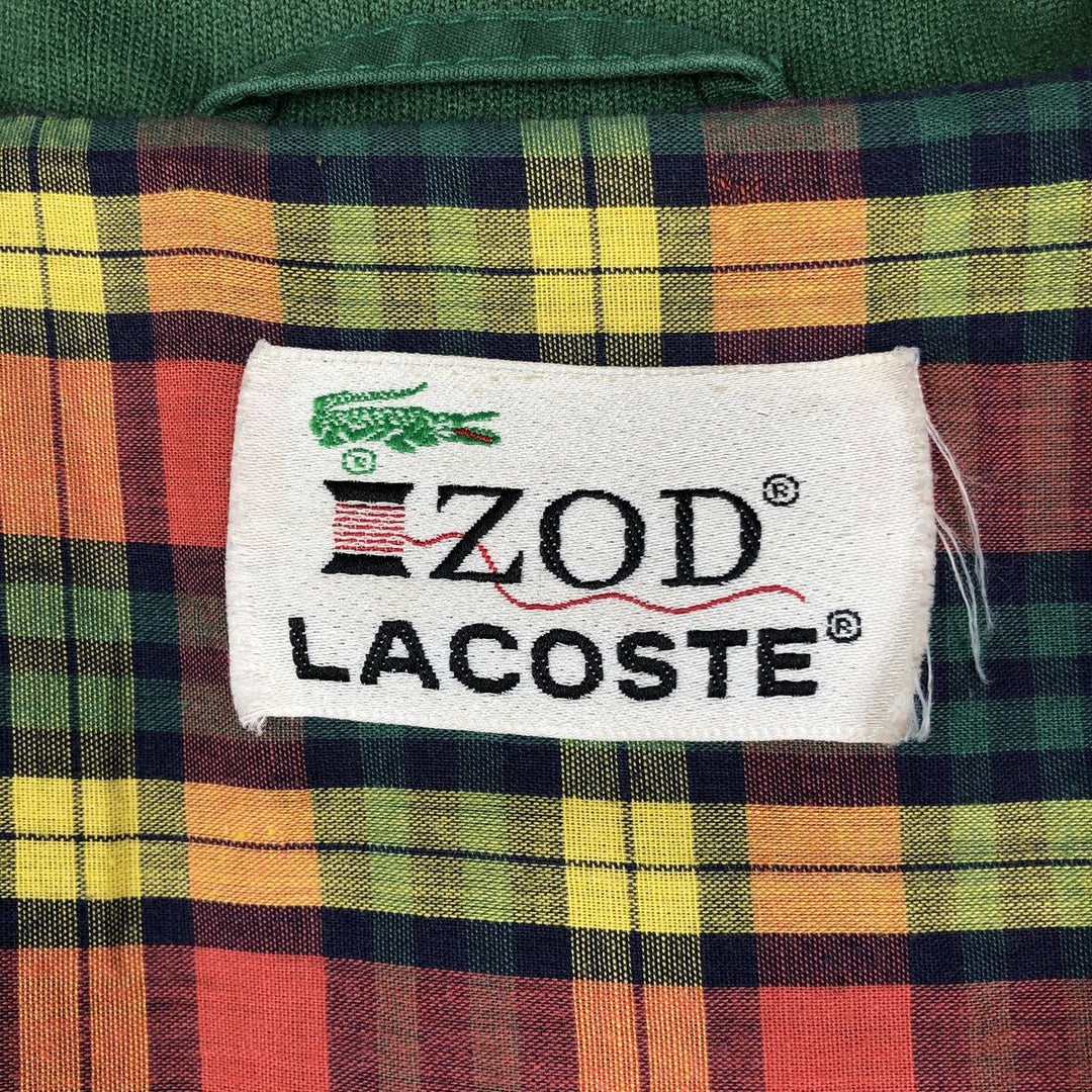 1970'S Lacoste IZOD Harrington Jacket Swing Top, Men's Size XL (approx.), Vintage unclear Green type dark green Vintage Second Hand