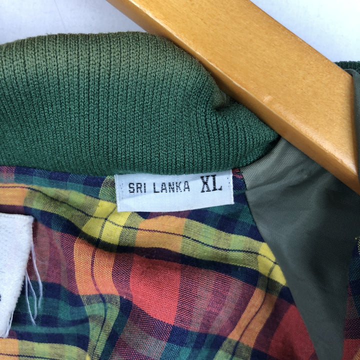 1970'S Lacoste IZOD Harrington Jacket Swing Top, Men's Size XL (approx.), Vintage unclear Green type dark green Vintage Second Hand