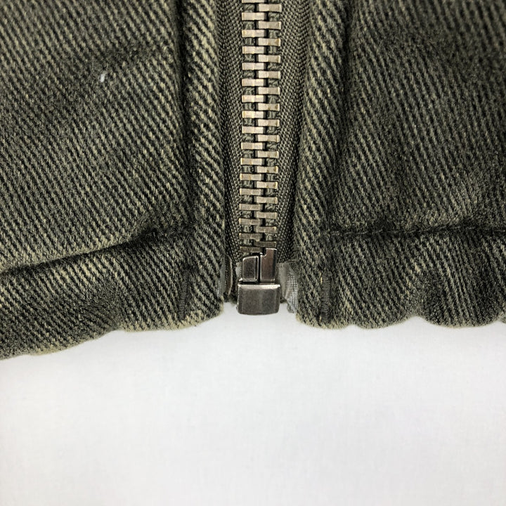 Woolrich Boa Vest, Men's Size M (approx.) cotton Khaki type Vintage Second Hand