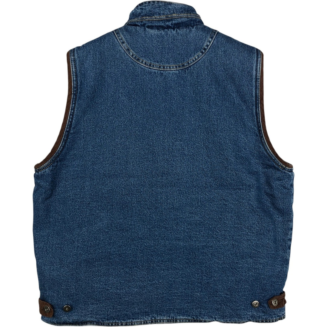Wrangler HERO Denim Boa Vest, Men's Size L (approx.) cotton blue type Vintage Second Hand