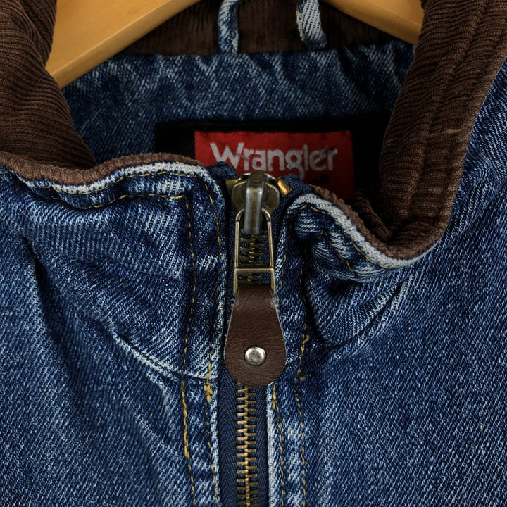 Wrangler HERO Denim Boa Vest, Men's Size L (approx.) cotton blue type Vintage Second Hand
